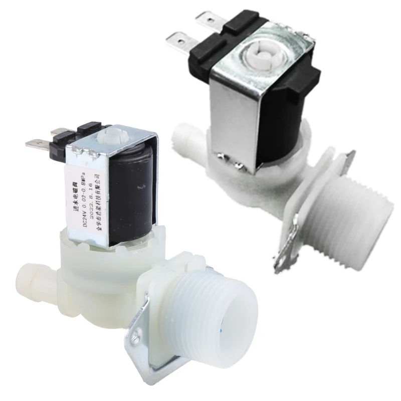 Solenoid Water Valve 220V/12V/24V Electrical Inlet 3/4" Male Thread Washing Machine Dis solenoid water valve