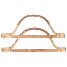 

2PCS DIY Bag Handles D Shape Half Handles DIY Replacement Handle Rings