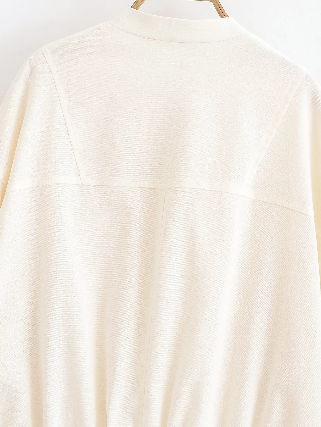 Bombers Women's Jackets inszart 2025 Beige Outwear Solid Long Sleeve With Zipper Elegant Fashion Streetwear Casual Loose Jackets