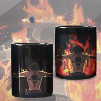 Mug en céramique One Piece 350 ml, tasse à café en céramique thermosensible changeant de couleur, accessoires d'anime de dessin animé, cadeaux parfaits pour les filles 4