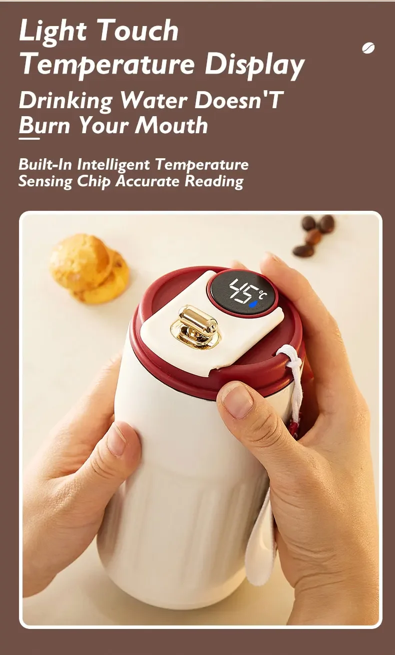 316 Steel LED Temperature Thermos Bottle