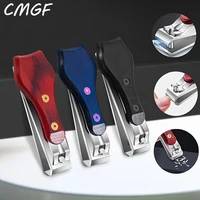 Single nail clippers household anti-splash nail clippers wooden handle texture portable sharp multi-purpose nail clippers 1