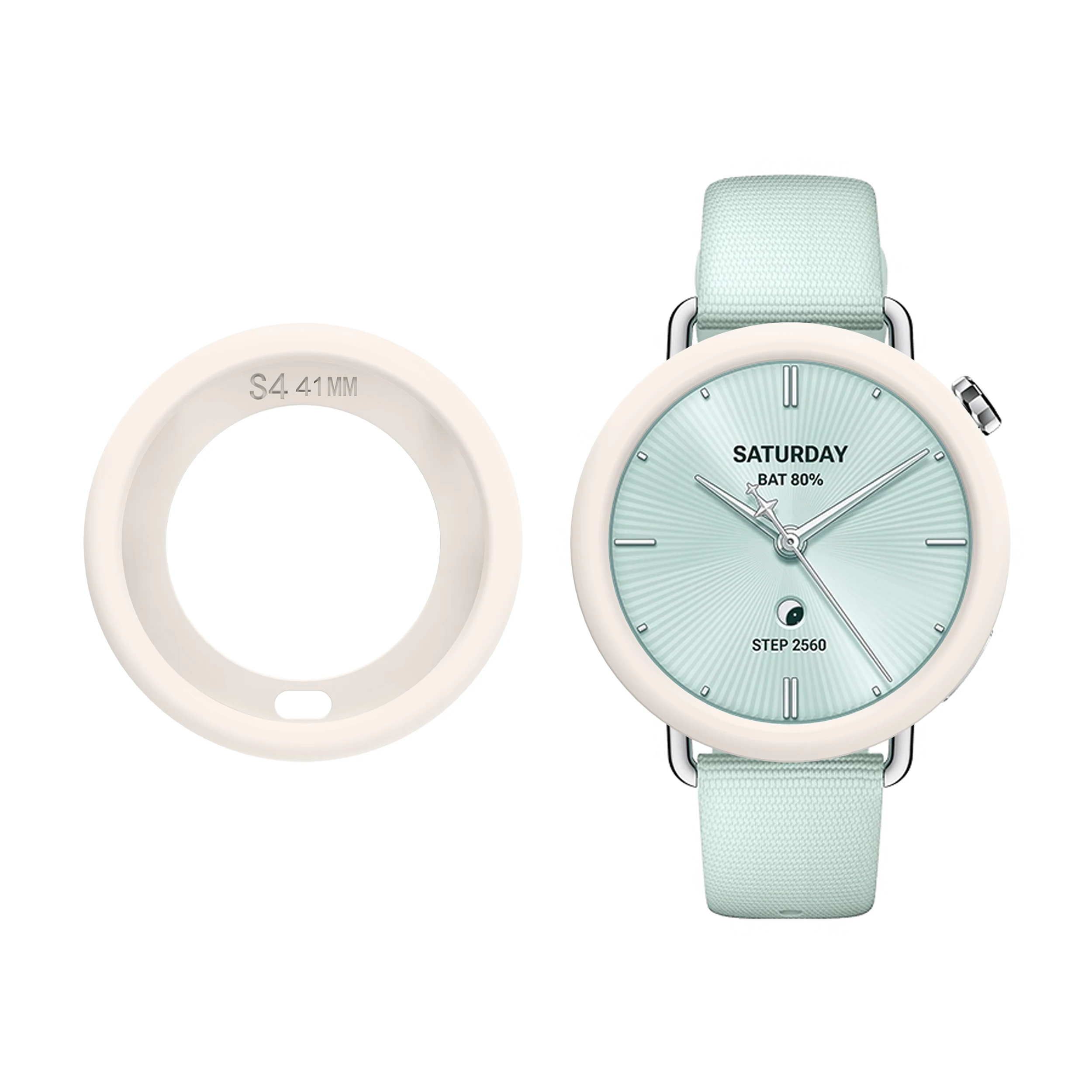 Enhanced Protective Silicone Case for Smartwatch 41mm, Soft TPU Full Body Cover with Hollow Design