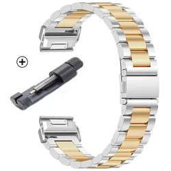Elegant Stainless Steel Quick Fit Watch Strap, Various Sizes Available - QuickFit 22mm Width (Silver RG)