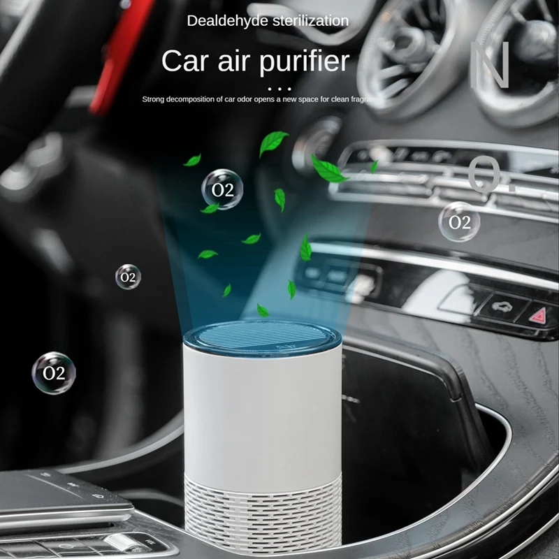 

Car Air Purifier For Home Purifier Hepa Filters Desktop Purifier USB Rechargeable Portable Air Cleaner Diffuser