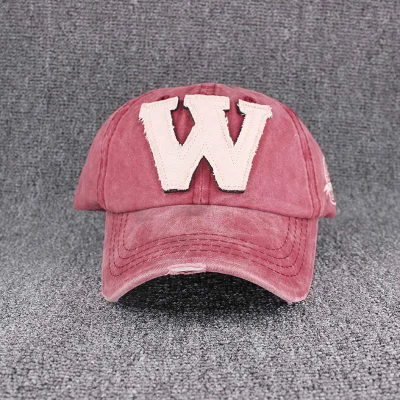 Fashion Summer Men Letter W Sun Protection Baseball Caps Outdoor Sport Snapback Cap Women Casual Hat Embroidery Washed Hats