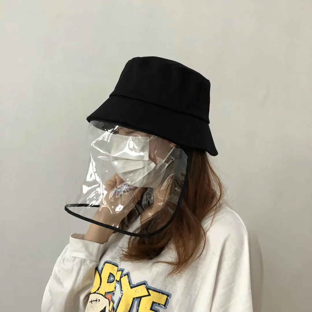 

Fisherman's Hat Detachable Korean Protection Face 2022 Black Hat Women's Dust-proof, Sun Proof, Wind Proof Spray Proof Hat