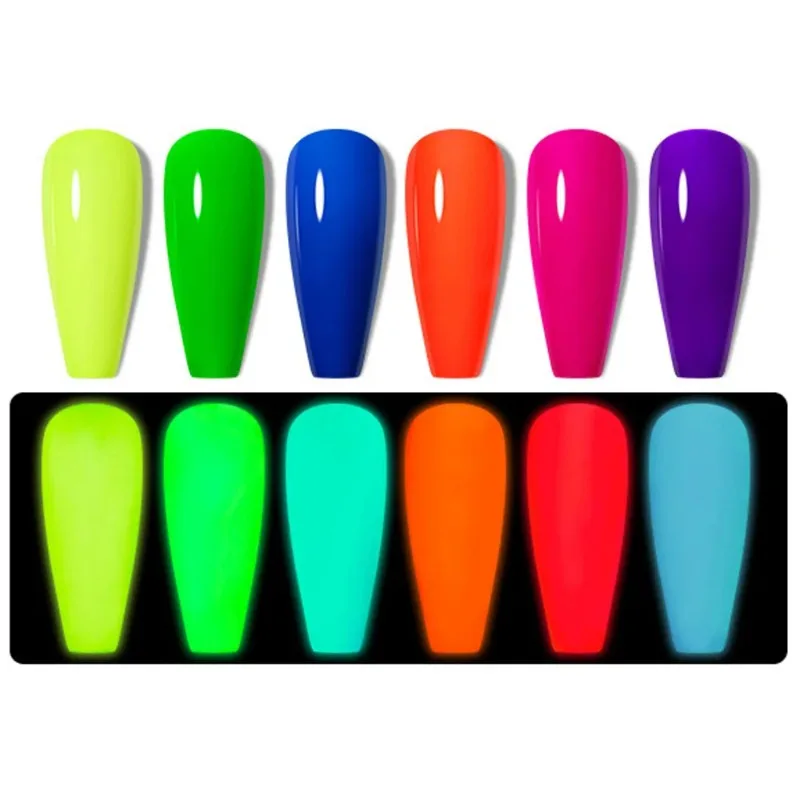 Luminous Top Coat UV/LED Gel Fluorcent Nail Polish Gel Magic Topcoat Nail Gel Polish Manicure Tools Nail Art Decorations 4