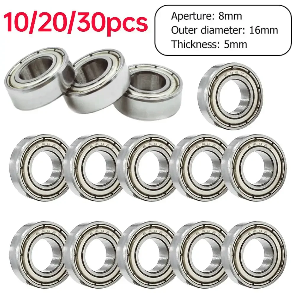 Mini Ball Bearing Deep Groove Steel 8x16x5mm Double Shielded