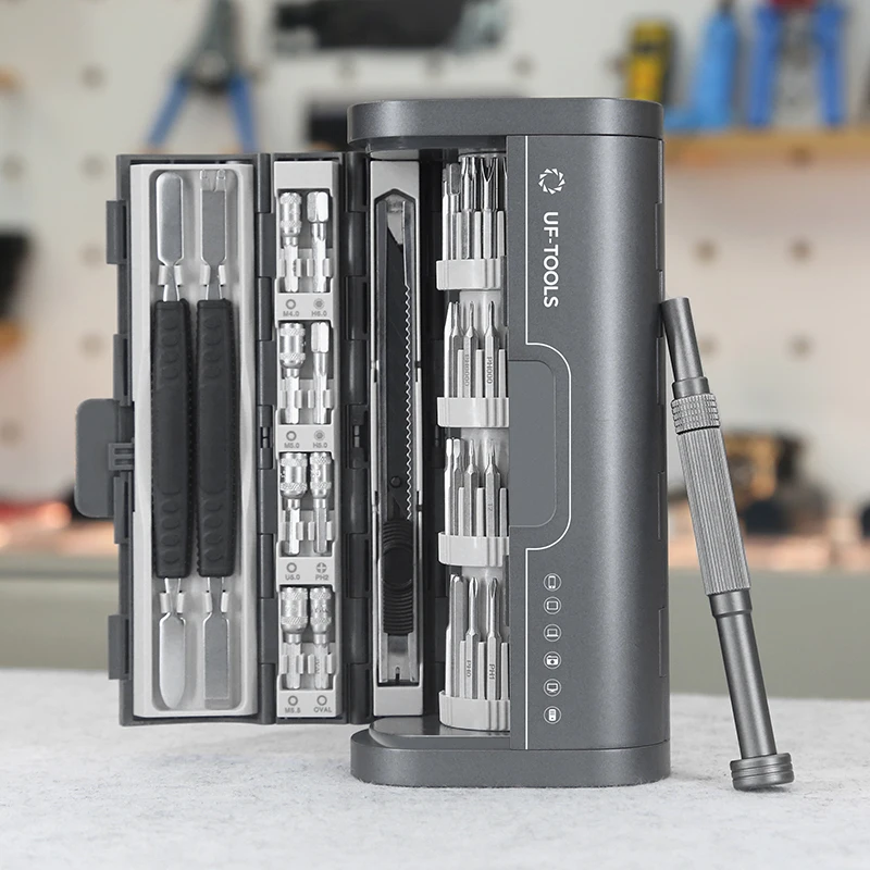 Precision Power Tools 83-in-1 Electric Screwdriver Set Precision Power Tool Kit Rechargeable ...
