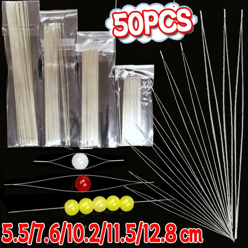 Beading Needles Pins Open Curved Big Eye Needle for Beads