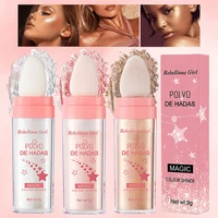 3Color Polvo De Hadas Fairy Dust Highlight Patting Shining Powder Full Body Silhouette and Collarbone Suitable for Face and Eyes 1