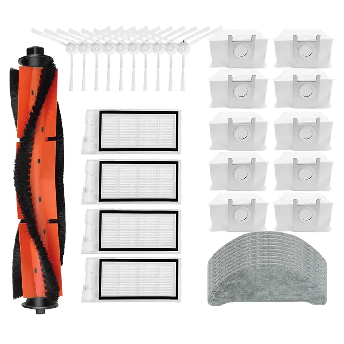 

Для Roidmi Eve Plus/SDJ01RM, роликовая боковая щетка, Hepa фильтр, Швабра, разноцветный пылесборник, аксессуары