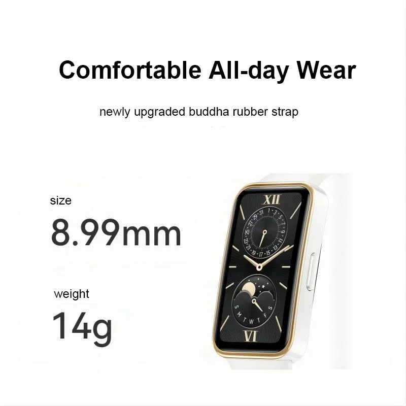 2025년 신형 화웨이 밴드 9/9 NFC 스마트 밴드, 하루 종일 혈중 산소 측정, 1.47인치 AMOLED 화면, 심박수 스마트밴드, 2주 배터리 수명