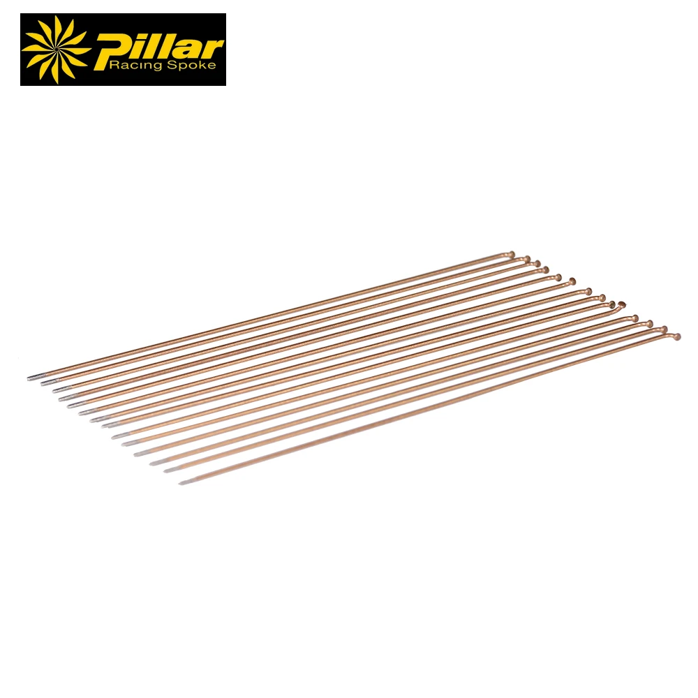 Pillar Spokes SR 14g J bend spokes 258mm 261 mm gold color 12pcs 36pcs