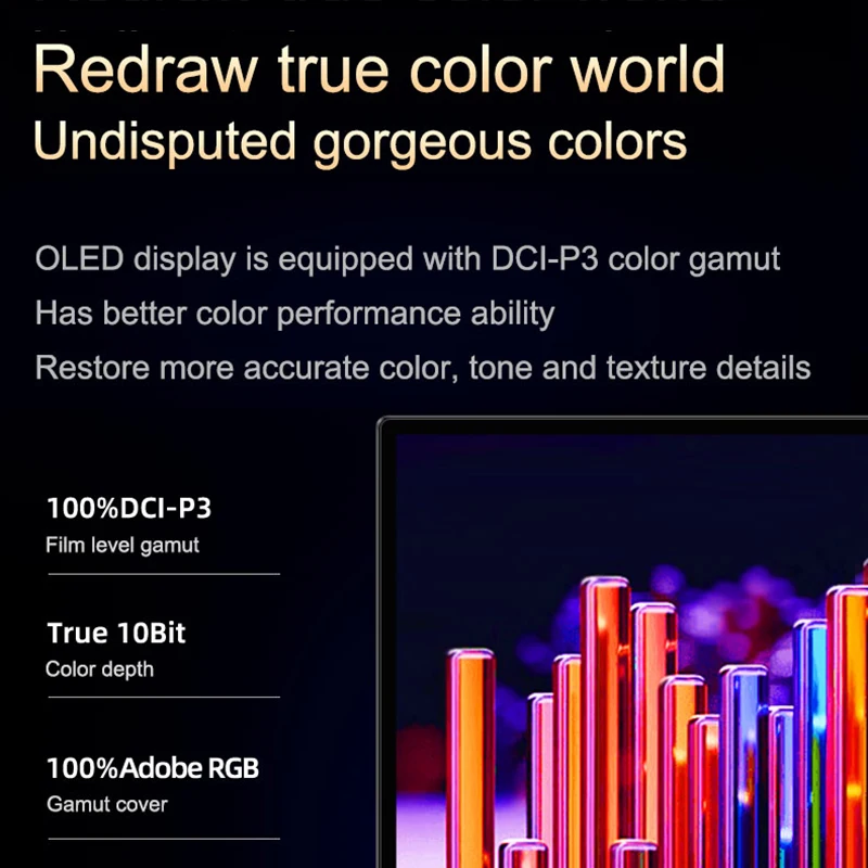 PC Ʈ ޴ PS5  OLED ġ ũ ޴ , 13.3 ġ, 60HZ, 4K, 3840x2160, 550 Ʈ, 100000:1  1MS  ÷