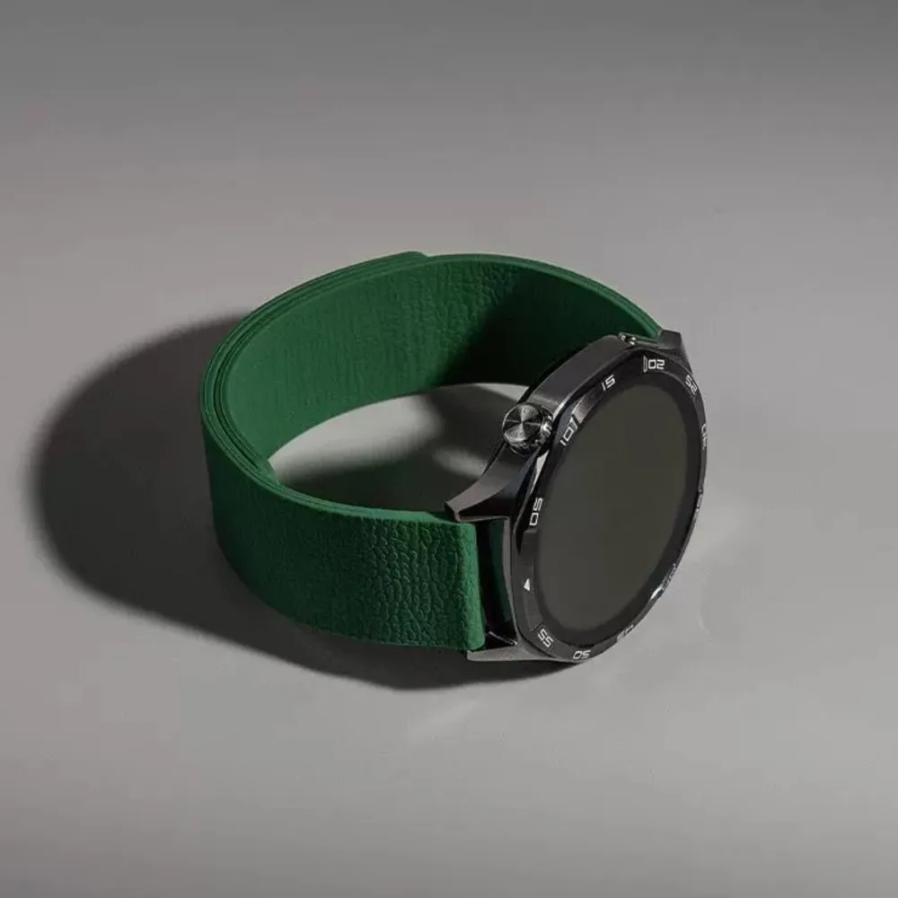 Versatile Silicone Magnetic Watch Strap - Adjustable 18mm/20mm/22mm