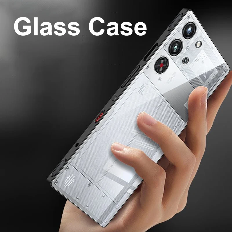 Premium Shockproof Tempered Glass Back Cover
