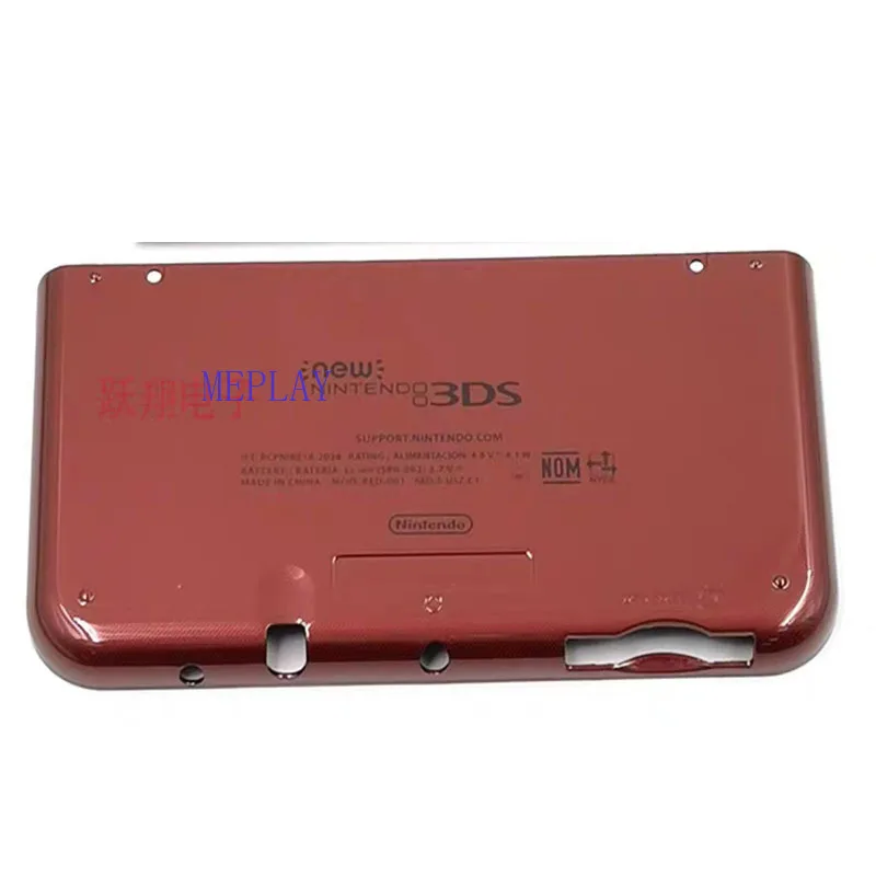 Rosso per il nuovo 3DS LL/XL Faceplate alloggiamento centrale cerniera parte inferiore centrale Shell Case sostituzione della Console di gioco