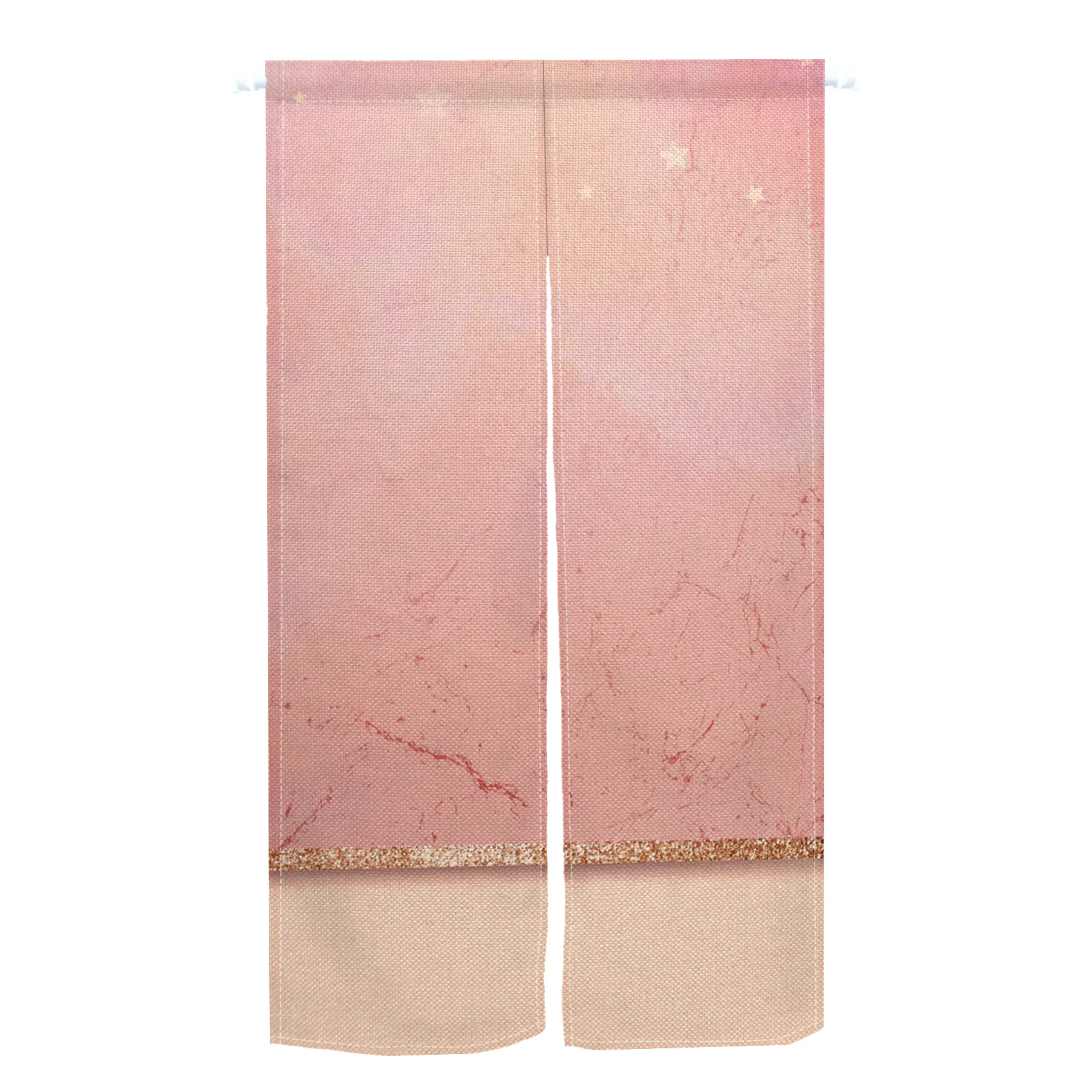 일본 도어 커튼 리넨 라인 질감 인쇄 파티션 주방 레스토랑 출입구 장식 거실 침실 하프 커튼