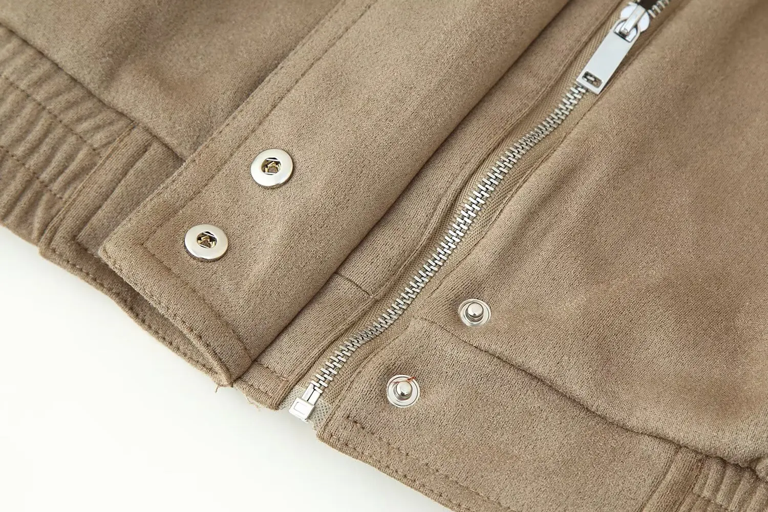 Autumn Fashion Women'S New Jackets Coat  Solid Turtleneck  Long Sleeves Pocket Decoration Zipper Female Winter Streetwear Coats