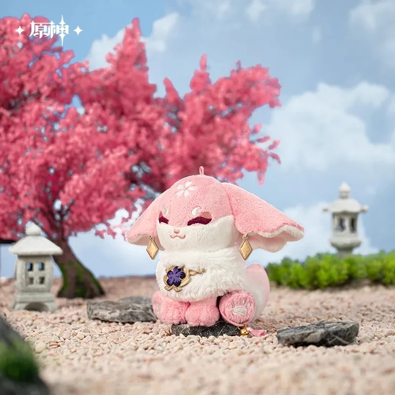 

[Подлинная] Игрушка Genshin Impact Yae Miko Косплей своими руками плюшевая подвеска кавайный розовый рюкзак Подвески Аниме Мультяшные аксессуары Рождественский подарок
