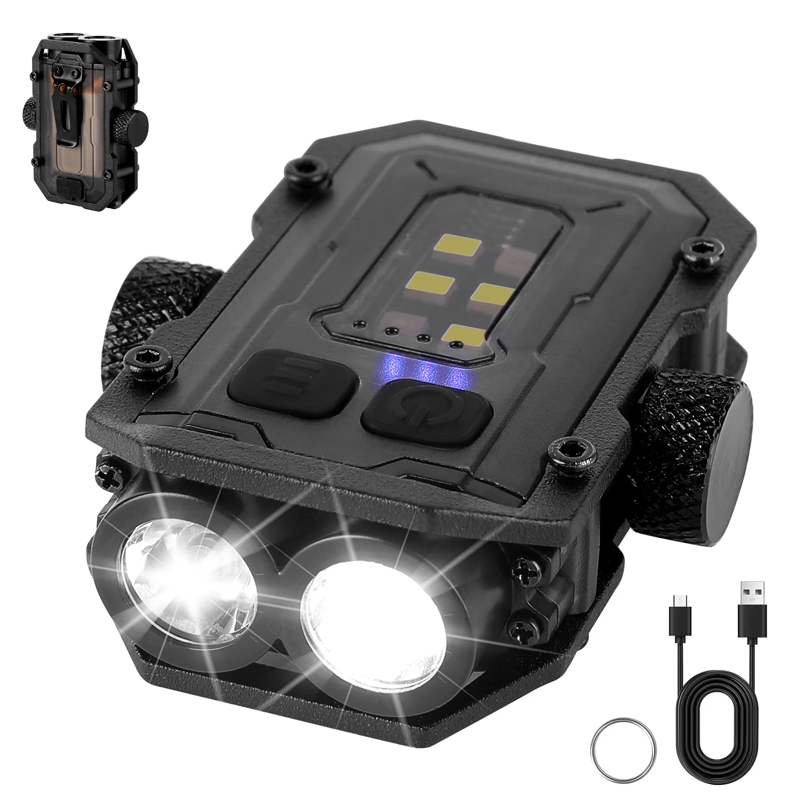 

Multifunction Keychain Light Pocket Flashlight Small Powerful Torch Camping Lantern Emergency Lamp Floodlight Waterproof Lamps