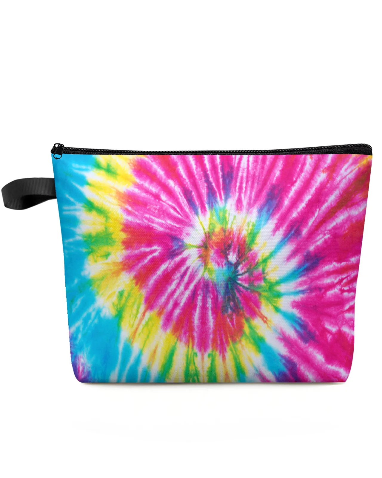 

Rainbow Tie-dye Color Ethnic Makeup Bag Pouch Travel Essentials Lady Women Cosmetic Bags Toilet Organizer Storage Pencil Case