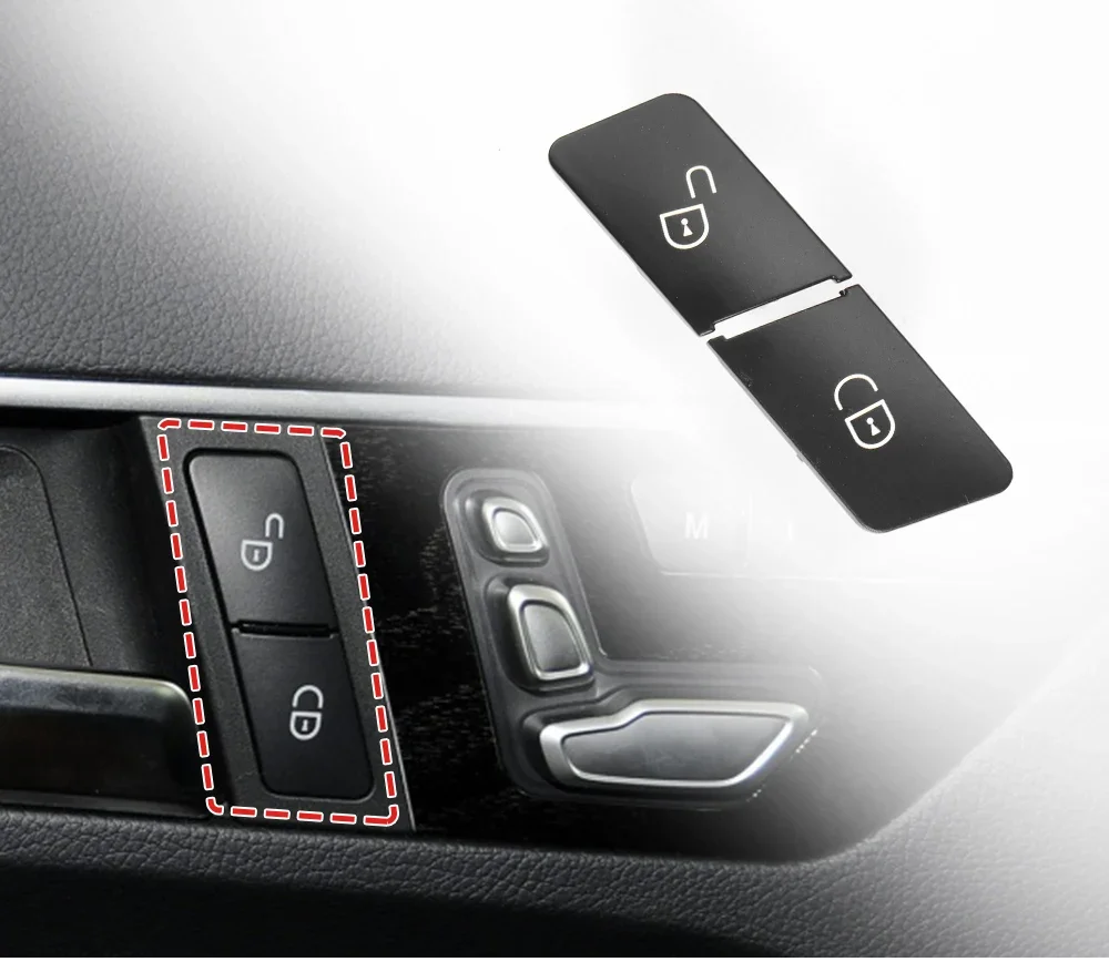 Auto innen links rechts Türschloss Entriegelung schalter Knopf für Mercedes-Benz C-Klasse W204 C180 C200 C230 C260 C300 2011-14 x204 W212 – Detail 1