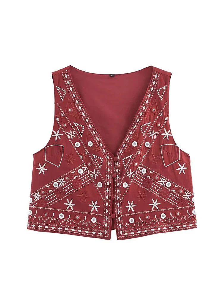 Woman Outfit Fashion Embroidery Casual Shorts Sets For Women 2 Piece New Summer Short Vest Tops Two Piece Set Women's Suits