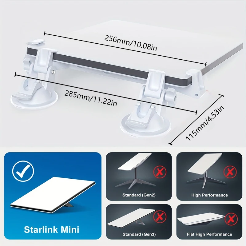 스타링크 미니 선루프 흡착식 차량 마운트 차량 흡착컵 브래킷 내비게이션 킥스탠드 차량 유리창 위성 홀더