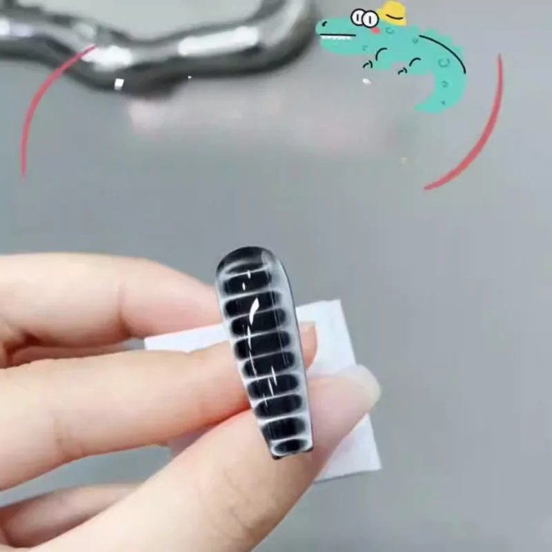 12pcs Nail Cat Eye Strong Effect Magnet Nail Crocodile Texture Magnetic Stick UV Gel Polish Cat Eye Gradient Rod Manicure Bar