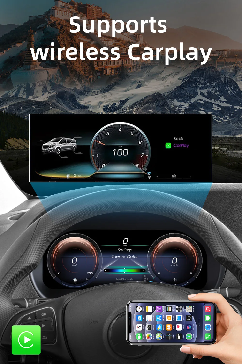 For Mercedes-Benz Vito W447 2024 years Digital Instrument Cluster Speedometer,Da