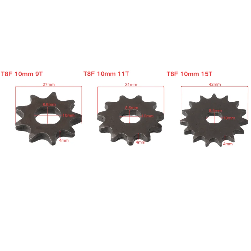 10mm Pinion Gear for Dirt Bikes and Electric Scooters