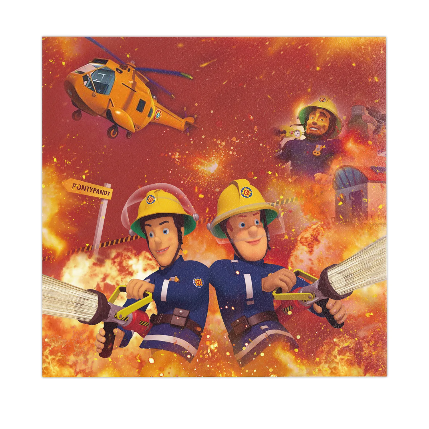 108*180cm Fireman Sam Party Supplies Disposable Tablecloth Firefighter Plastic Table Cover Fire Truck Birthday Decoration party supplies birthday party supplies disposable tablecloth