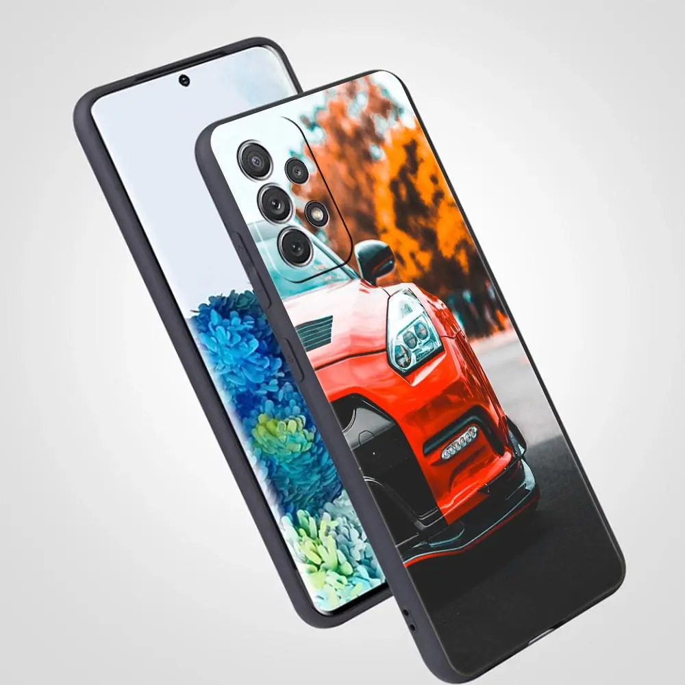 JDM Sport Car Design Phone Case - Blue and Red Duo Tone Cover