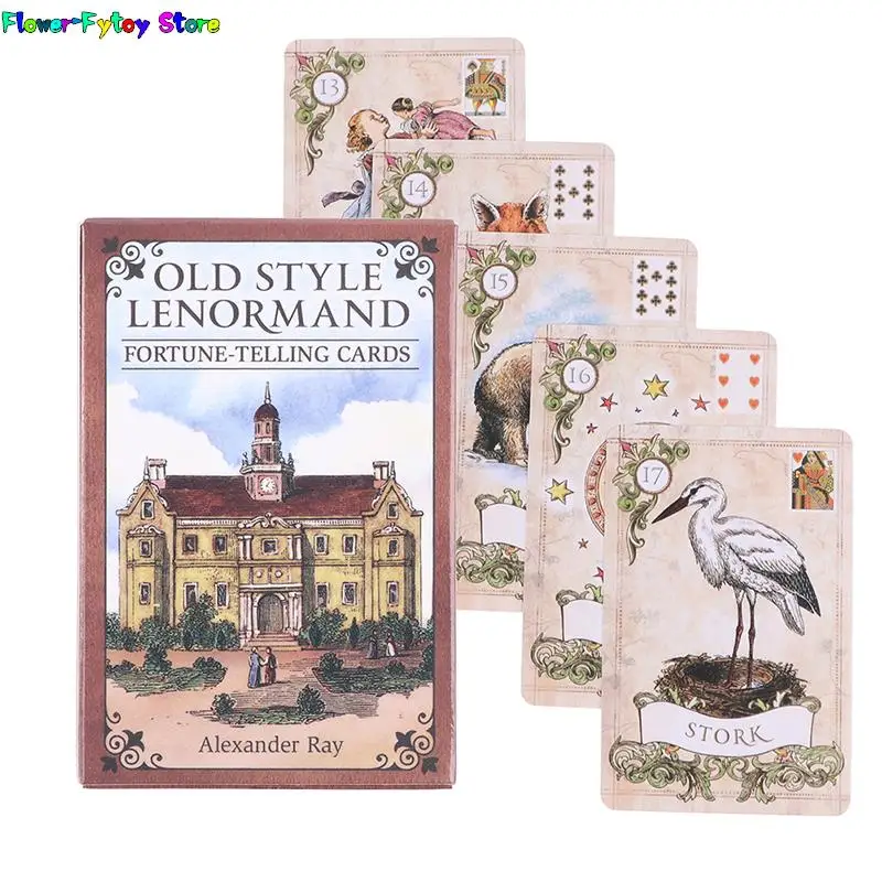 

New 1Box Oracle Cards Old Style Lenormand Oracle Card Tarot Card Party Prophecy Divination Board Game