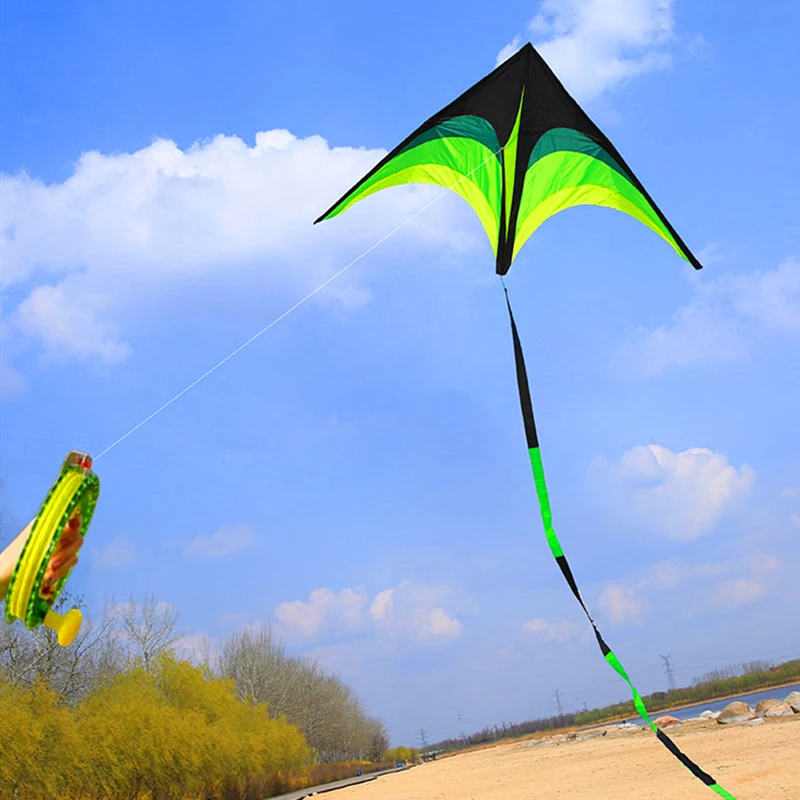 free shipping large delta kite toys outdoor fun flying kites for adults kite kites and rays and lines Line winder Wind chimes