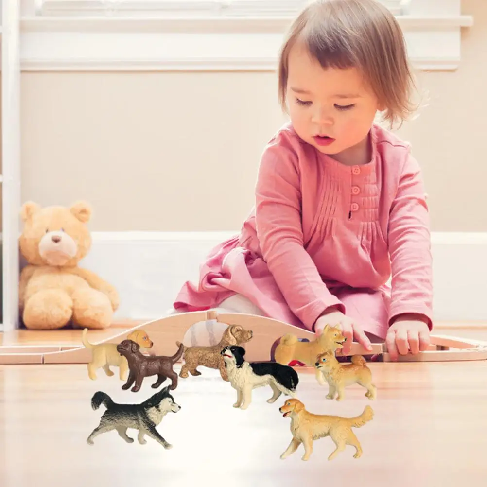Ensemble de jouets réalistes en plastique pour animaux, mini chien, chiot  Auckland, figurine modèle, ensemble de jeu, garnitures de gâteau, œufs de  Pâques, cadeau de Noël et d'anniversaire - AliExpress