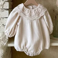 Robe décontractée en dentelle à volants pour filles, tenue d'automne à manches longues, blanche, vêtements à la mode pour enfants en bas âge 4