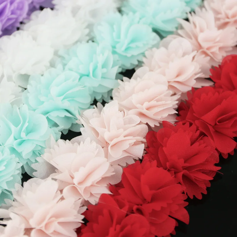 (1 meter) Chiffon Mesh Flower Lace Fabric Webbing Party Decoration Diy Gift Ribbons Crafts Non-woven Foundation Lace Ribbon