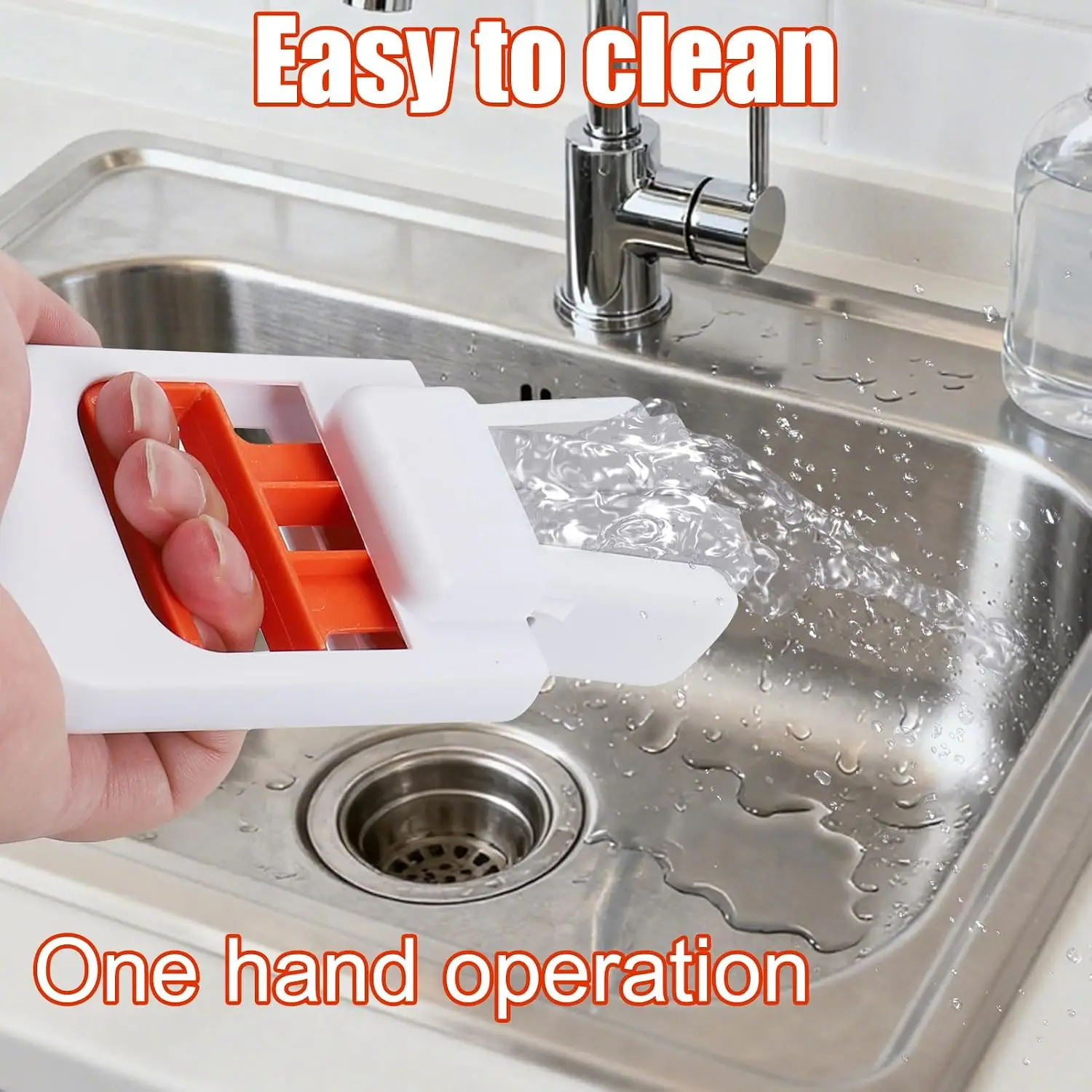 Compact Self-Squeezing Sponge Mop - Versatile Wet & Dry Cleaning Tool for Kitchen, Bathroom, and Glass Surfaces