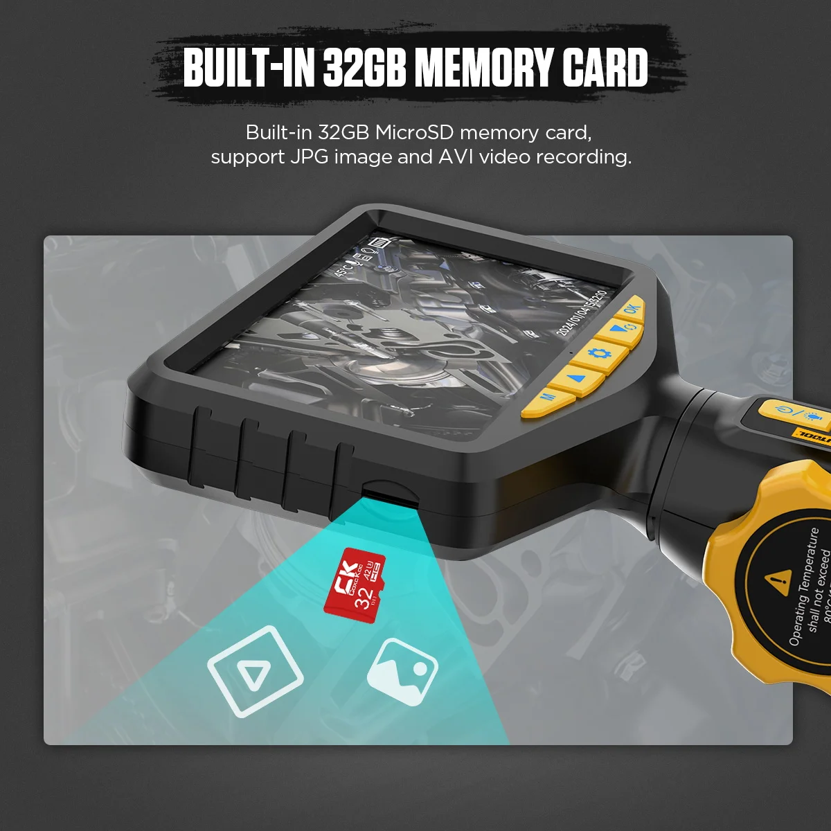 AUTOOL SVB305 자동차 검사 카메라 관절형 차량 산업용 내시경 USB 비디오 보어스코프 휴대폰용