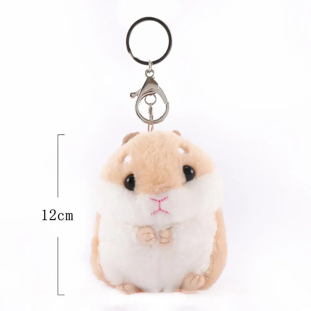 Cartoon Animal Stuffed Cute Birthday Gift Mouse  Key Chain Hamster Doll