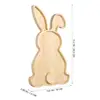Easter Bunny Tray Wood Food Plate Fruit Serving Bread Display Wooden Spring Decor Kids Child Cake Decorations Easter Supplies 5