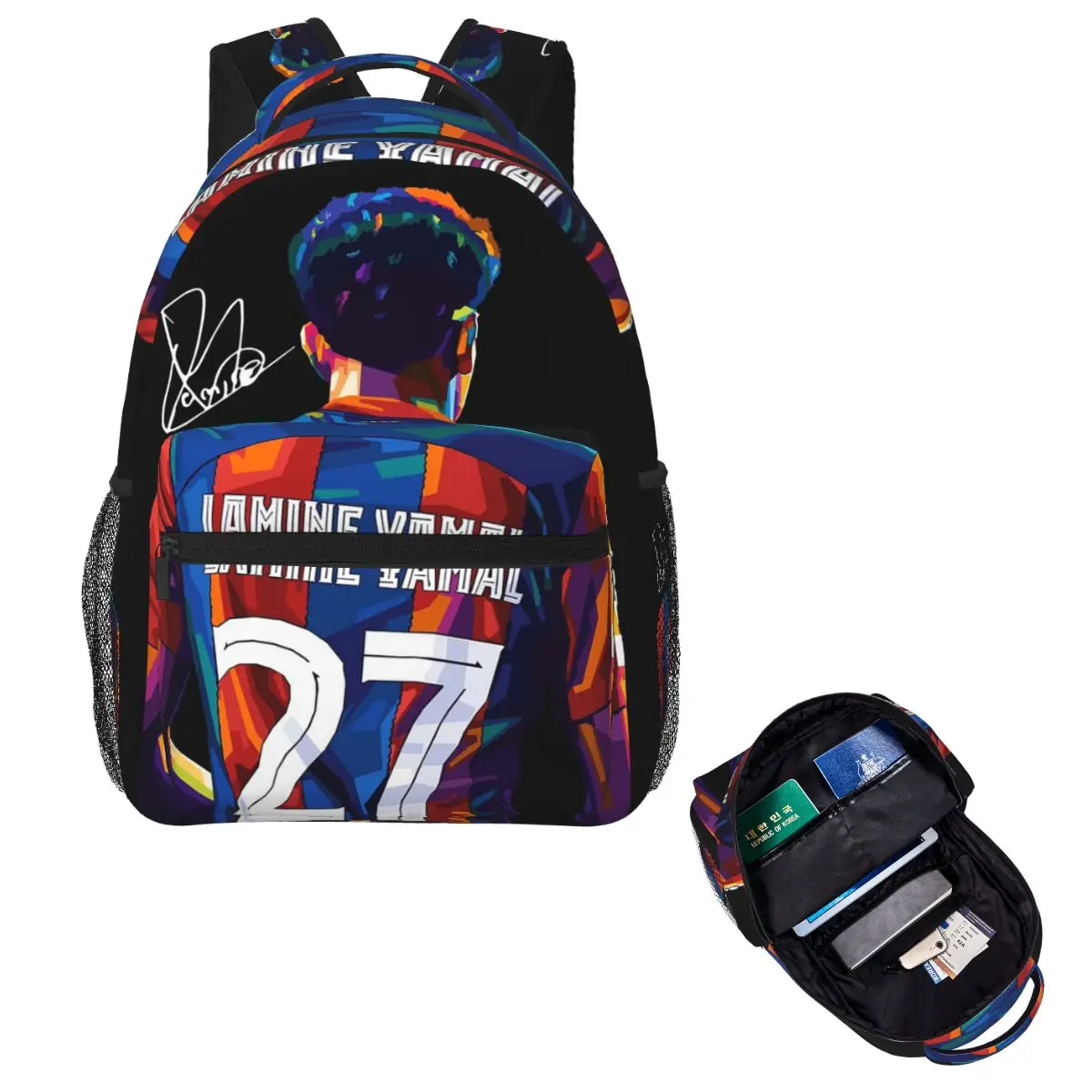 Lamine Yamal Num 19 Backpack Hot Sale Daypack Large Capacity Boys Girls BookBag School Bag Shoulder Bags for Men Women 1