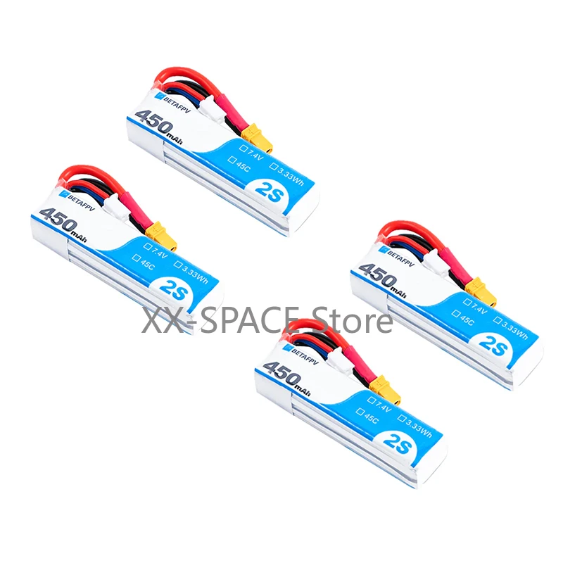 Betafpv 450Mah 2S 45C Batteria Lipo/2S Cavo Whoop Pigtail (Xt30)