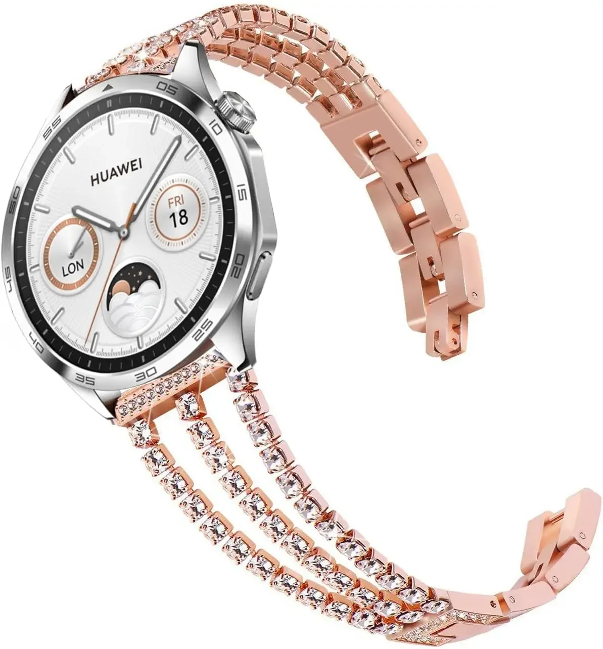 Diamond Shiny Design Metal Bracelet Watchband Accessories