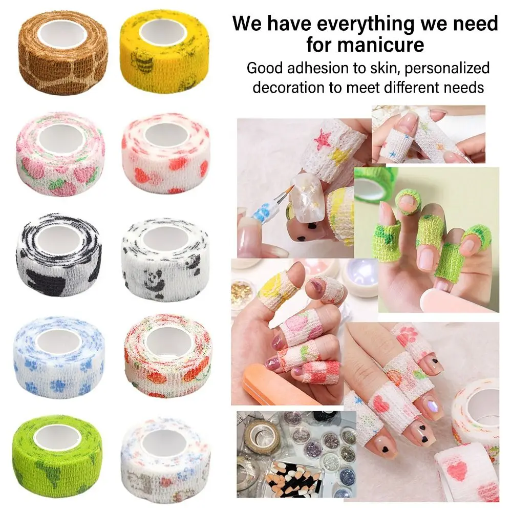 

Self Adhesive Elastic Bandage Sport Wrap Tape Elastoplast For Joint Knee Finger Pet Tape First Aid Anti-Dirty Colorful Printed