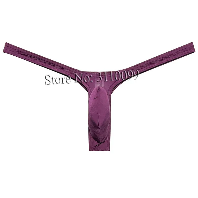 Faringoto Intimo Da Uomo U Convesso Sottile Seta Ghiaccio Perizoma A Vita Bassa, 4 Colori01, S - Foto 3